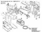 Bosch 0 603 933 860 Pbm 9,6 Ve-2 Hw Accu Drilling Machine 9.6 V / Eu Spare Parts